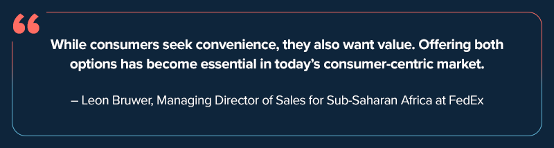 Demand forecasting pull quote by Sub-Saharan Africa at FedEx. 