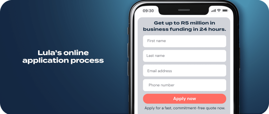 Lula's small business funding application process.