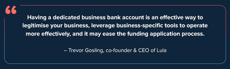 How can I open a business bank account?