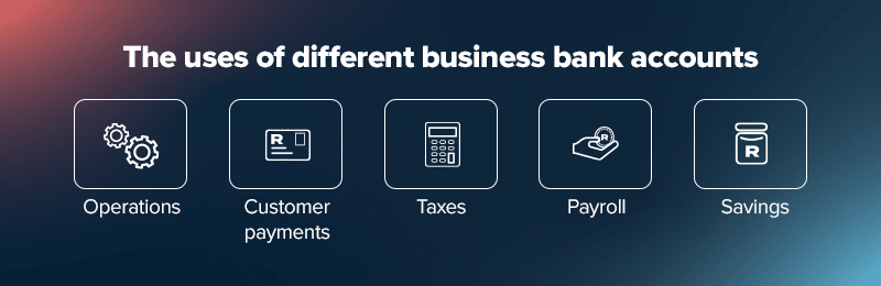 how many bank accounts should a business have.
