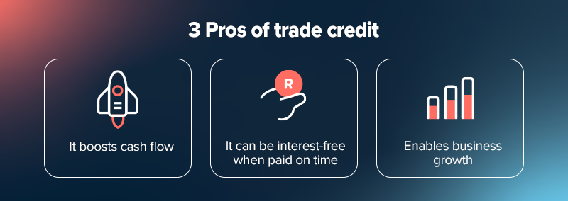 The pros of trade credit