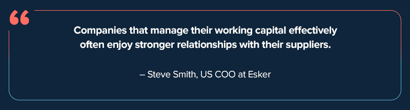 Pull quote for working capital. 