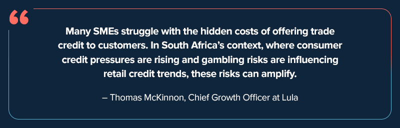 Pull quote about Trade Credit from Thomas McKinnon. 