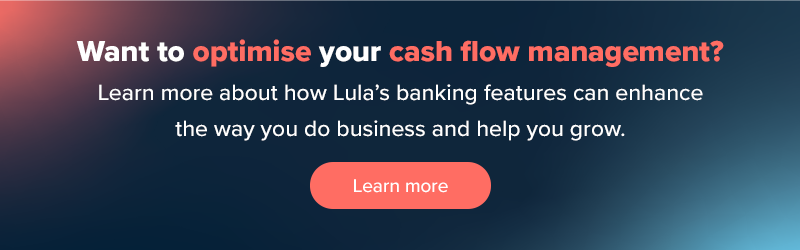 CTA to learn more about Lula's banking features and optimise cash flow management. 