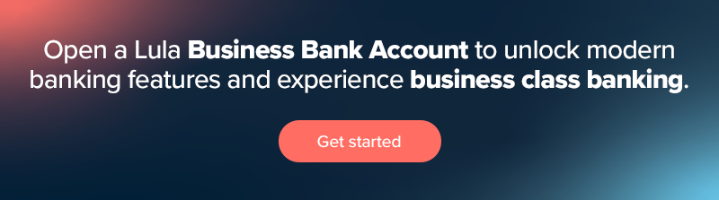 Business bank account CTA for Lula. 