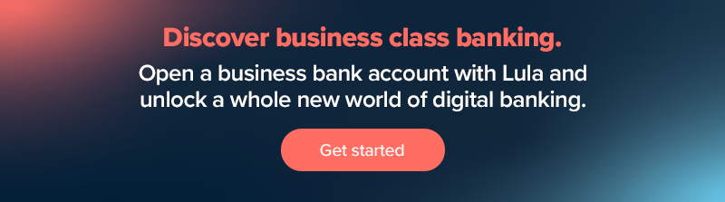 Business banking CTA to open an account with Lula. 