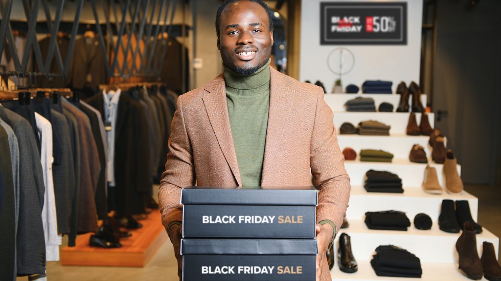 Business owner preparing for Black Friday 2025