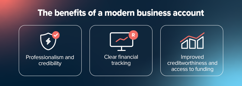 The benefits: open a business bank account online