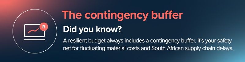 Construction budget plan