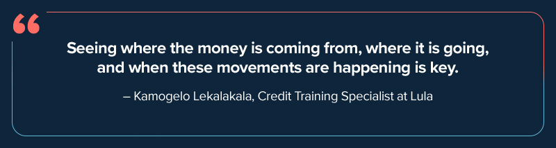Expert pull quote speaking about business credit score. 