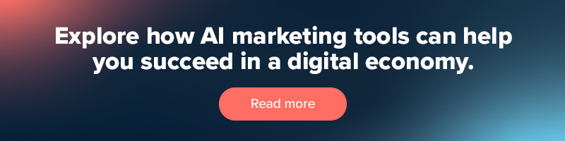 AI marketing tools to help with a digital transformation strategy. 
