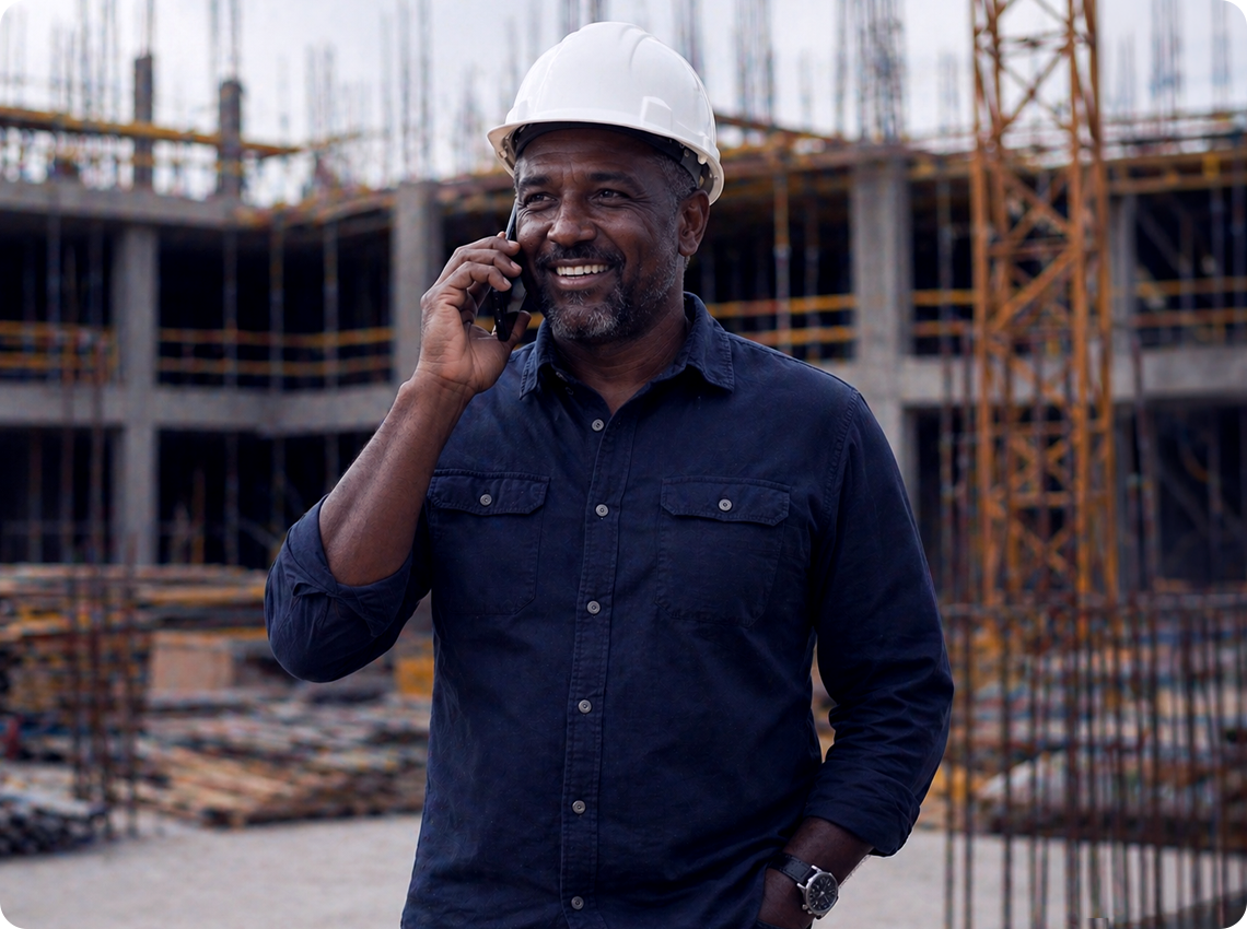 construction site worker