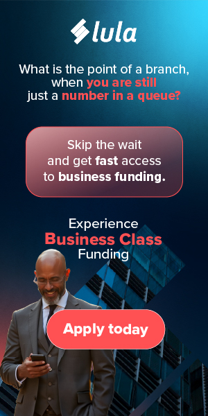 Business class funding call to action blog floating banner