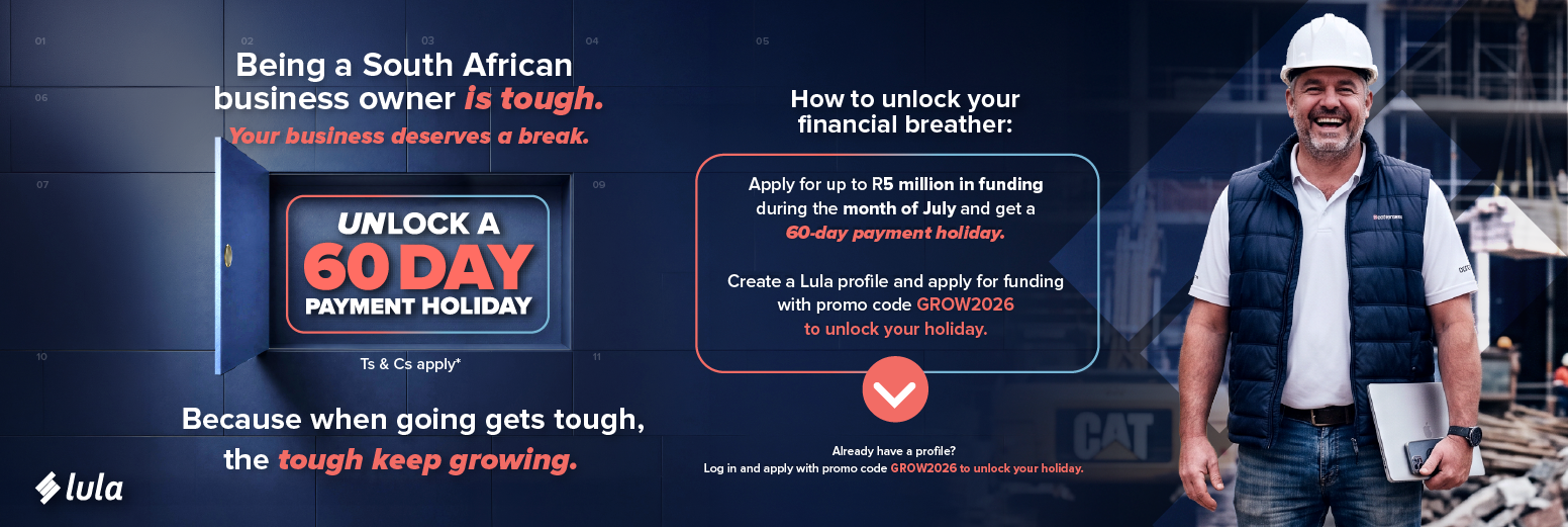 Unlock a 60 day payment holiday
