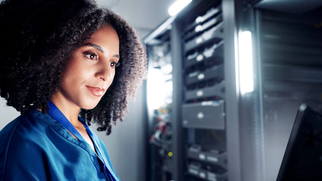 fintech South Africa_woman in ICT environment