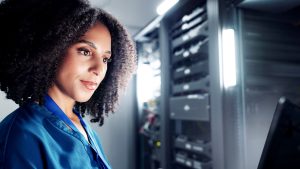 fintech South Africa_woman in ICT environment